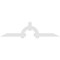 Ekena Millwork Ericson Architectural Grade PVC Gable Bracket, 108"W x 27"H x 2"D x 6"F, 6/12 Pitch GBP108X27X0206ERI00 - alternate 4